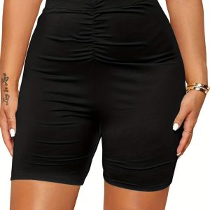 Short Taille Haute Femme - Design Froncé & Style Décontracté