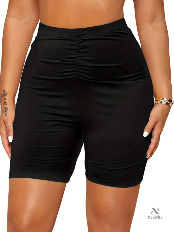 short-taille-haute-femme-design-fronce-style-decontracte-1