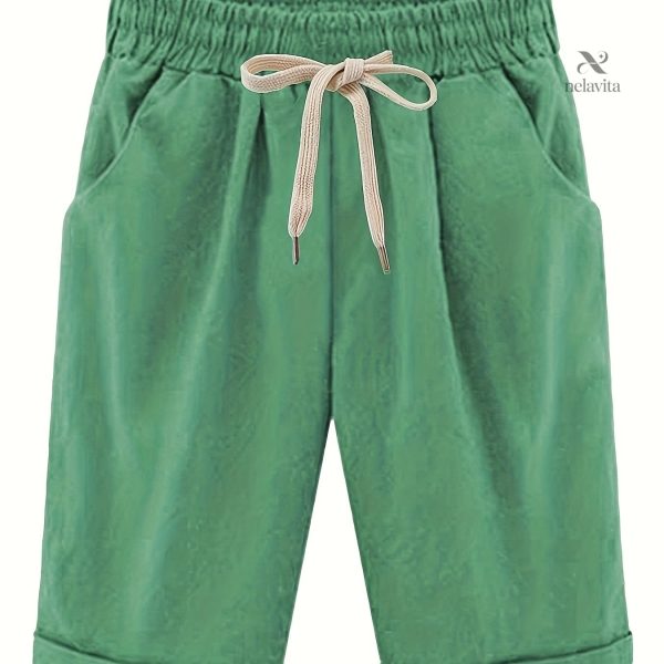Mode sportive : short grande taille avec cordon