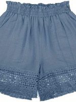 Short à poches diagonales pour un style chic et décontracté