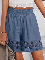Short tendance avec poches diagonales pour femmes modernes
