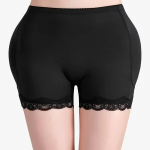 Shorty Gainant Femme Push-Up avec Dentelle – Effet Fessier Galbé, Taille Haute et Maintien Confortable