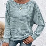 Pull décontracté, col rond et manches larges, prix abordable
