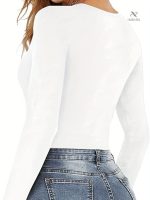 Body élégant à manches longues pour un look séduisant