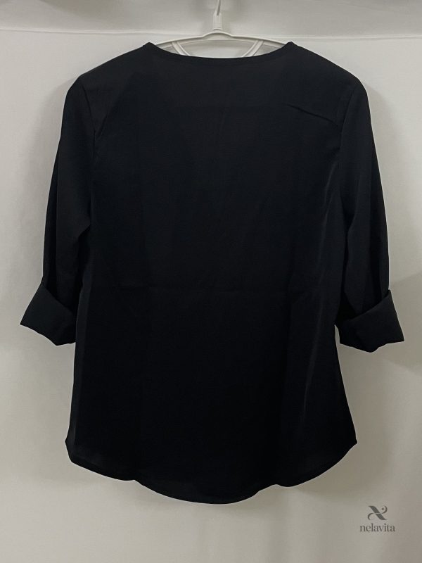 Top femme Col V demi-zip élégant