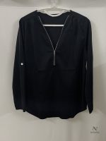 Blouse décontractée avec manches retroussables