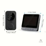 Sonette intelligente avec vision nocturne et interphone intégré