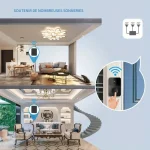 Sonnette intelligente avec connexion Wi-Fi 2.4G pour domicile