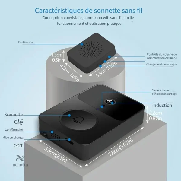 Sonnette vidéo avec fonctionnalités avancées de surveillance