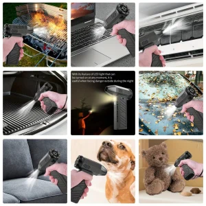 Appareil rechargeable pour sécher les animaux et nettoyer