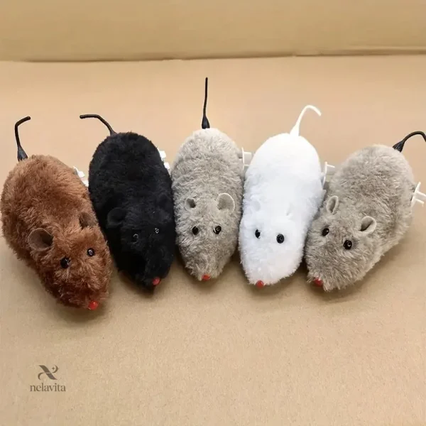 Accessoires de farces : souris en peluche réalistes