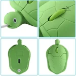 Souris Filaire Amusante en Style Tortue pour Ordinateur