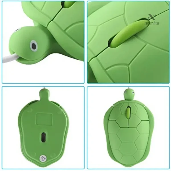 Souris Filaire Amusante en Style Tortue pour Ordinateur
