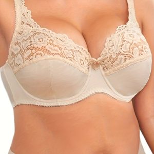 Soutien-Gorge Sexy Grande Taille Femme - Dentelle Contrastée & Armatures