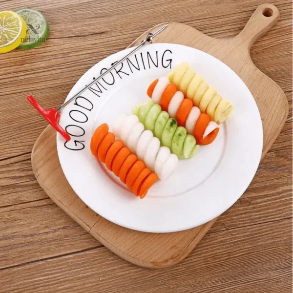 Outil de cuisine pour spirales de légumes frais