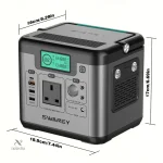 Lampe LED intégrée sur la station d’alimentation Swarey 500W