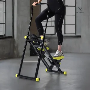 Stepper d'appartement avec guidon pour cardio et musculation