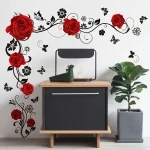 Papillons et fleurs en stickers muraux pour intérieur élégant