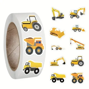 Autocollants thème chantier pour projets artistiques