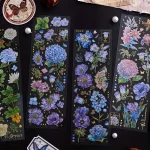 Stickers Fleurs et Papillon Vintage pour Scrapbooking