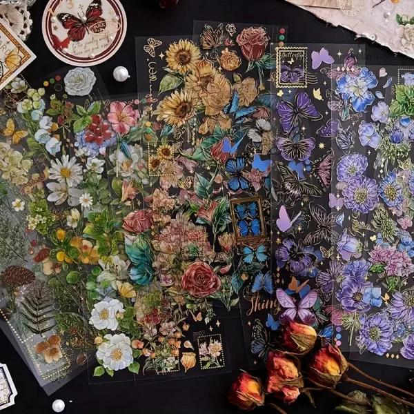 Stickers vintage pour embellir vos cartes et projets créatifs