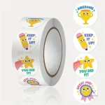 Stickers récompense enfants – autocollants colorés pour l'école