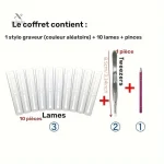 Accessoire pour styliser les cheveux avec précision