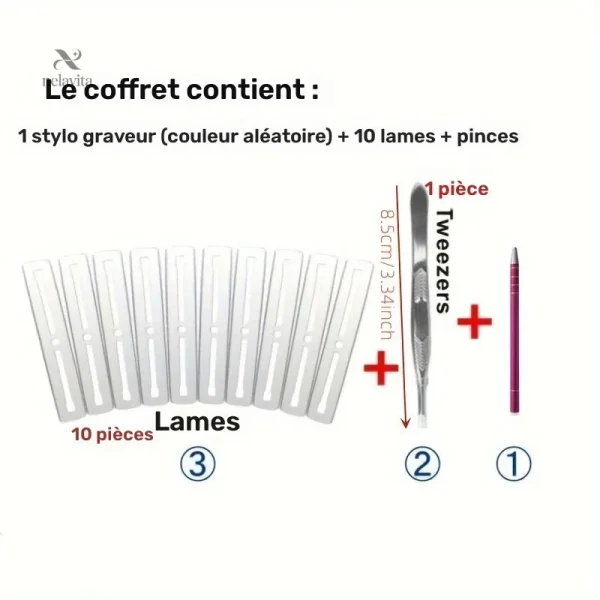 Accessoire pour styliser les cheveux avec précision