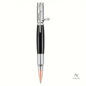 Stylo bille original en bois et métal – Design balle de fusil pour une écriture élégante et masculine