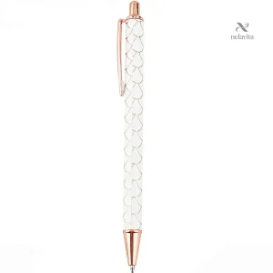 Stylos à Bille Motifs Écailles Métalliques – Set d’Outils d’Écriture Créatifs pour Scrapbooking et Papeterie DIY