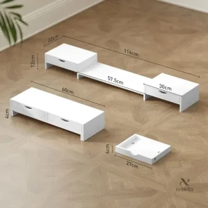 Accessoire de bureau ergonomique avec tiroirs pratiques