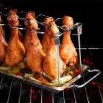 Grille en acier inoxydable pour pilons de poulet savoureux