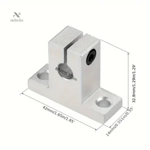 Support de Rail Linéaire SK20-4 pour Imprimante 3D – Aluminium Durable, Fixation Précise pour Tige de 20 mm