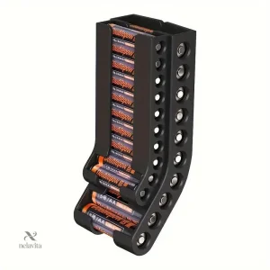 Support de Rangement pour Piles AA – Organiseur Compact et Pratique pour Magasin et Atelier