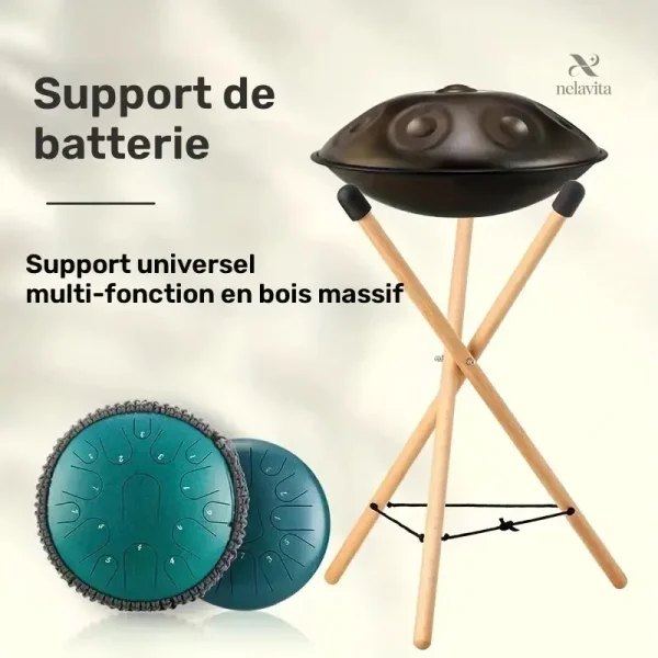 Trépied antidérapant pour bongo, idéal pour les musiciens