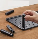Rehausseur de moniteur en métal, design perforé et ajustable