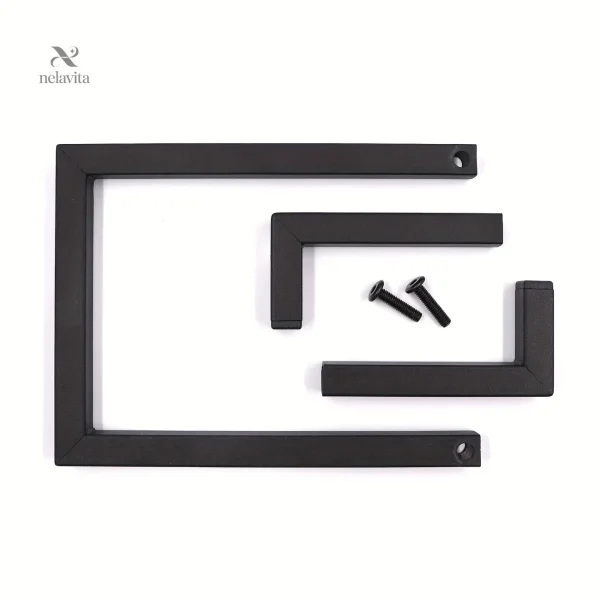 Présentoir pour LP 33 tours en bois noir, élégant et pratique