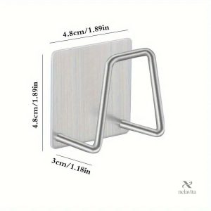 Support inox élégant pour évier