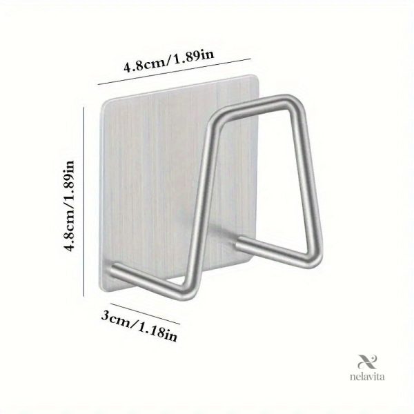 Support inox élégant pour évier