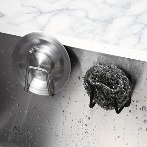 Fixation sans perçage pour éponge