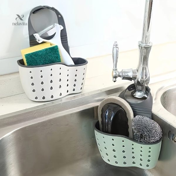 Accessoire cuisine : support pour éponge multifonction