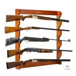 Râtelier de rangement pour collectionneurs de fusils en bois