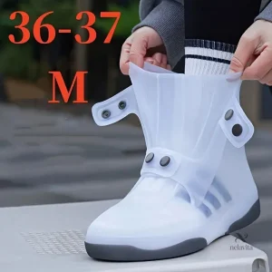 Surbottes Imperméables en Silicone avec Boutons Pression – Protection Antidérapante pour Chaussures