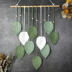 Élégante décoration murale en macramé pour intérieur