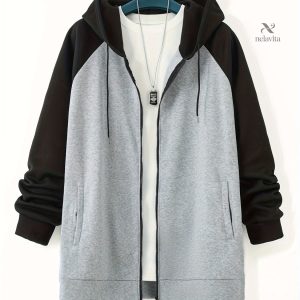 Sweat à Capuche Stylé Homme Grande Taille - Fermeture Zippée