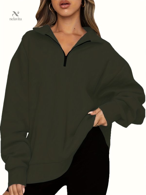 sweatshirt-femme-grande-taille-casual-demi-zip-1