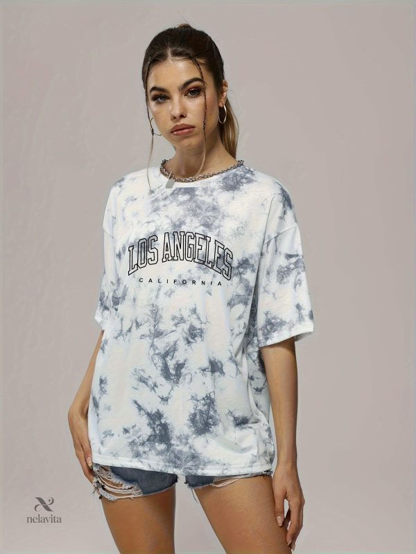 Top ample tie-dye pour activités sportives