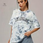 T-shirt coloré en coupe ample pour femmes