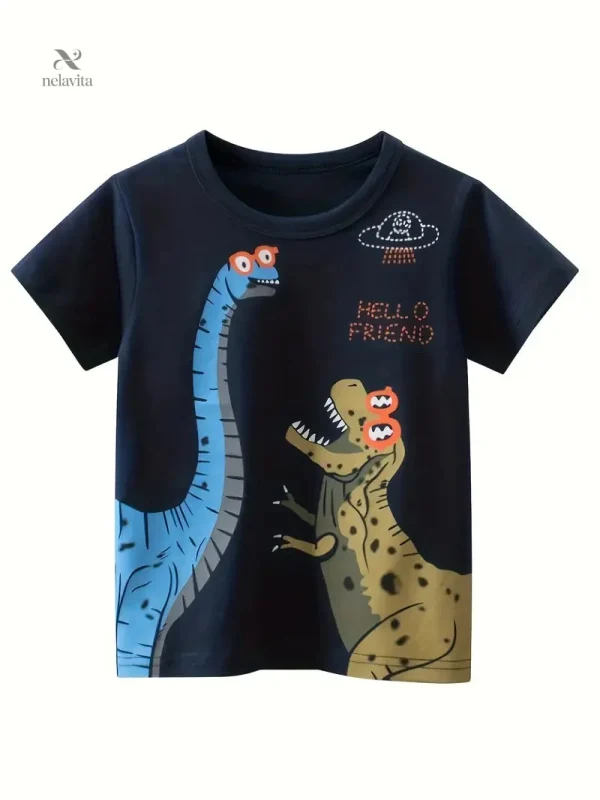 t-shirt-fille-noir-imprime-dinosaures-rigolos-mode-casual-et-fun-1