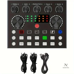 Table de mixage audio USB portable pour DJ et streaming